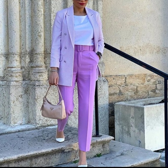 Zara high waisted belted pants - Picture 10 of 14